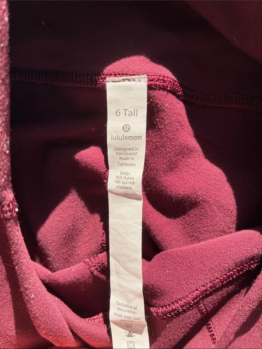 lululemon athletica High-Rise Wine Leggings